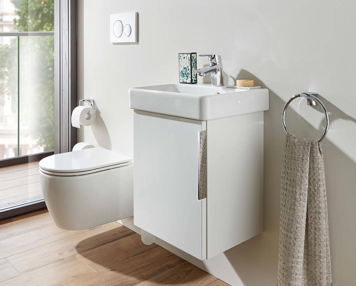 Waschbecken und WC: Platzsparend und stilvoll