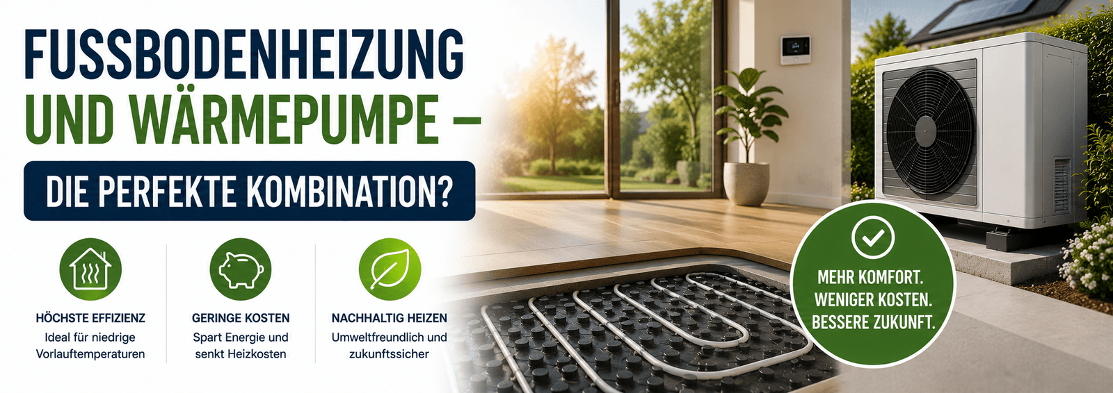 Fußbodenheizung und Wärmepumpe: Die perfekte Kombination?