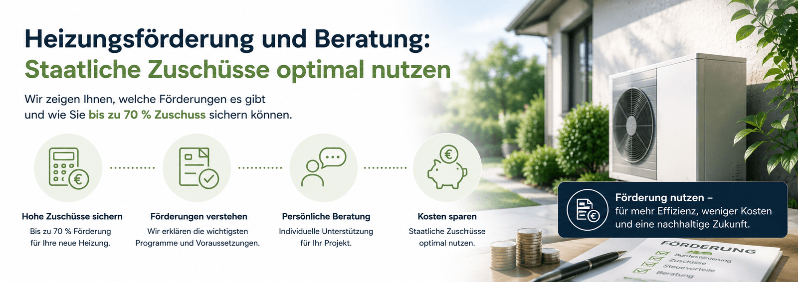 Heizungsförderung & Beratung – staatliche Zuschüsse optimal nutzen