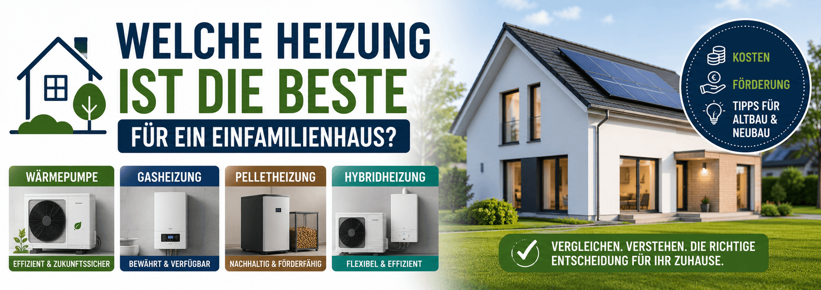 Welche Heizung ist die beste für ein Einfamilienhaus?