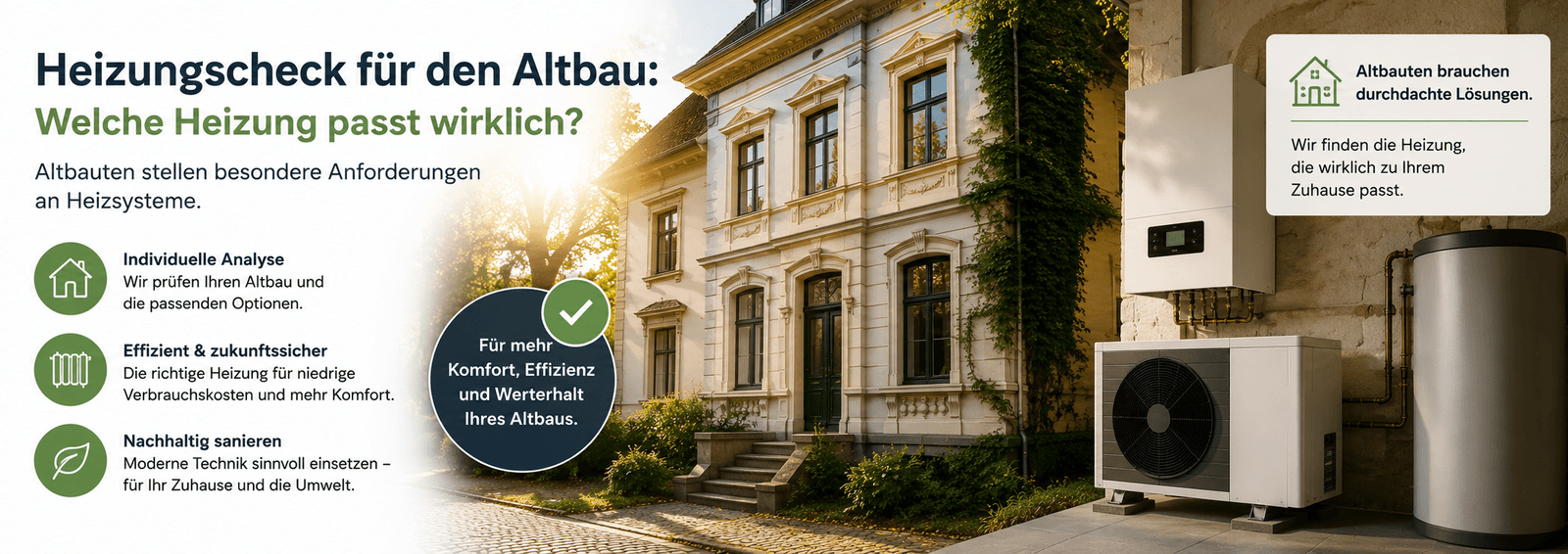 Heizungscheck für Altbau – welche Heizung passt wirklich?