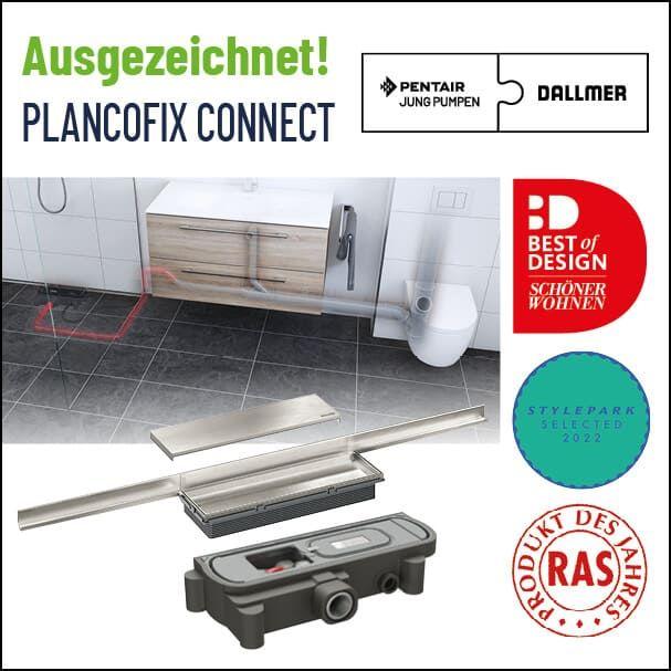 Mehrfach ausgezeichnet: Plancofix Connect für barrierefreie Duschen im Bestand